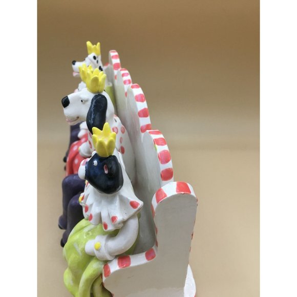 REIGNING Cats and Dogs SEXTON Sculpture Ceramic Figurine UNIQUE - Picture 13 of 13